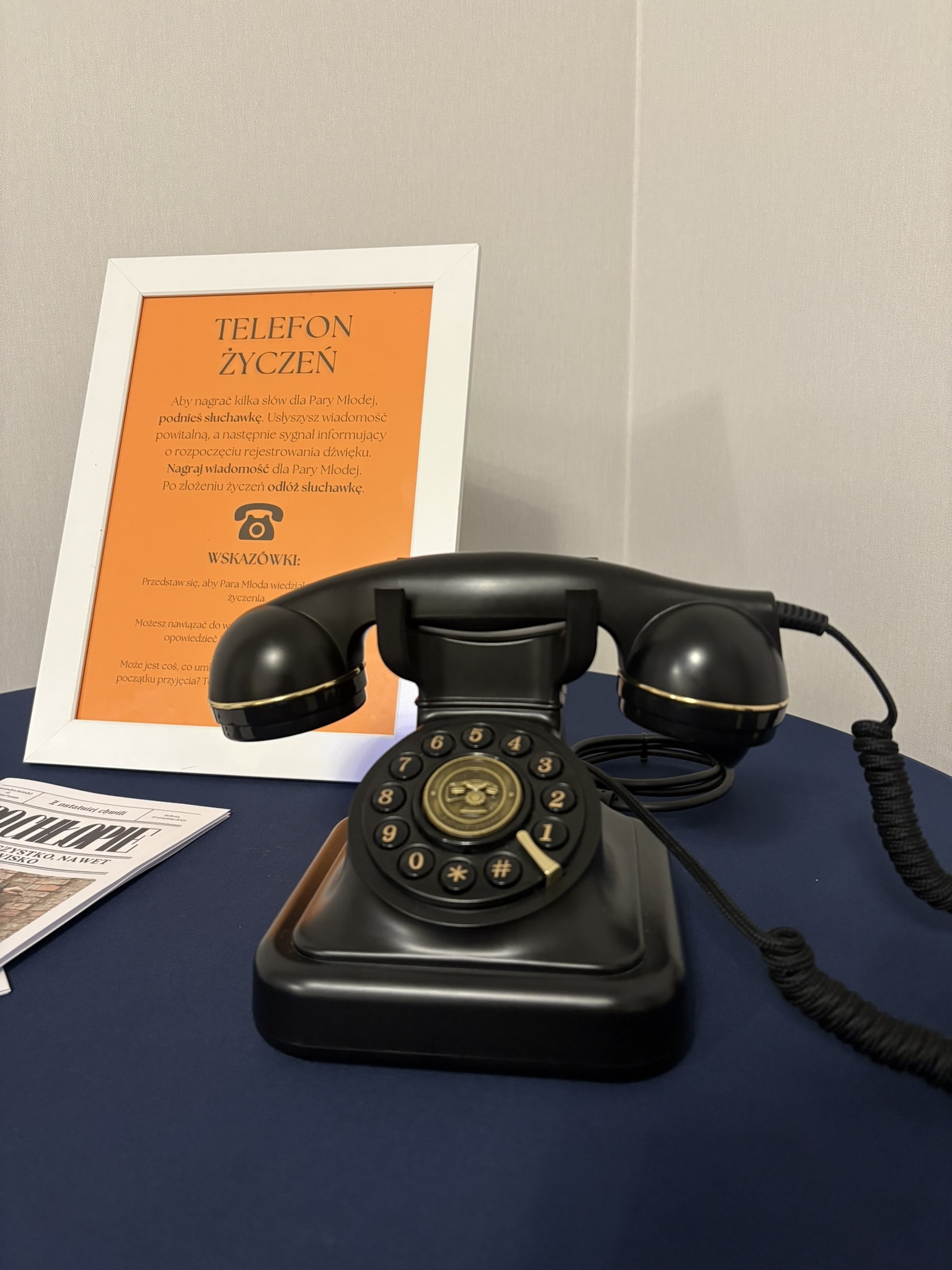 Telefon życzeń - atrakcja na weselu